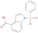 1-BENZENESULFONYL-1H-INDOLE-4-CARBOXYLIC ACID