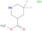Methyl 5,​5-​difluoro-​3-​piperidinecarboxylat​e hydrochloride