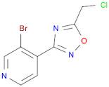 3-Bromo-4-(5-Chloromethyl-[1,2,4]Oxadiazol-3-Yl)-Pyridine