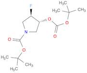 trans-tert-Butyl 3-((tert-butoxycarbonyl)oxy)-4-fluoropyrrolidine-1-carboxylate