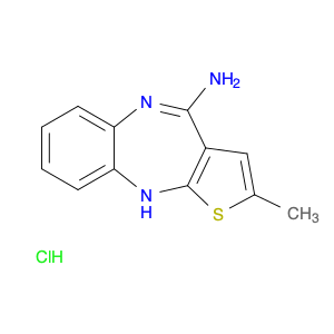 10H-Thieno[2,3-b][1,5]benzodiazepin-4-amine, 2-methyl-,monohydrochloride