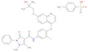 N-(3-Fluoro-4-((7-(2-hydroxy-2-methylpropoxy)quinolin-4-yl)oxy)phenyl)-1,5-dimethyl-3-oxo-2-phenyl-2,3-dihydro-1H-pyrazole-4-carboxamide p-toluenesulfonate