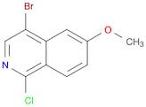 4-bromo-1-chloro-6-methoxyisoquinoline