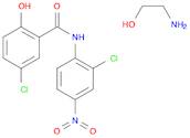 Benzamide, 5-chloro-N-(2-chloro-4-nitrophenyl)-2-hydroxy-, compd.with 2-aminoethanol (1:1)OTHER CA INDEX NAMES:Ethanol, 2-amino-, compd. with5-chloro-N-(2-chloro-4-nitrophenyl)-2-hydroxybenzamide (1:1)