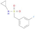 N-Cyclopropyl-1-(3-fluorophenyl)methanesulfonamide
