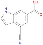 4-Cyano-1H-indole-6-carboxylic acid