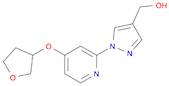 (1-(4-((Tetrahydrofuran-3-yl)oxy)pyridin-2-yl)-1H-pyrazol-4-yl)methanol