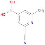 (2-Cyano-6-methylpyridin-4-yl)boronic acid