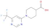 1-[6-(Trifluoromethyl)pyrimidin-4-yl]piperidine-4-carboxylic acid
