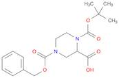 1-[(2-methylpropan-2-yl)oxycarbonyl]-4-phenylmethoxycarbonylpiperazine-2-carboxylic acid