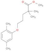 Pentanoic acid, 5-(2,5-dimethylphenoxy)-2,2-dimethyl-, methyl ester