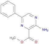 Pyrazinecarboxylic acid, 3-amino-6-phenyl-, methyl ester
