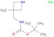 tert-Butyl N-[(3-methylazetidin-3-yl)methyl]carbamate hydrochloride