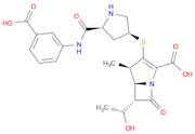 1-Azabicyclo[3.2.0]hept-2-ene-2-carboxylic acid,3-[[(3S,5S)-5-[[(3-carboxyphenyl)amino]carbonyl]-3-pyrrolidinyl]thio]-6-[(1R)-1-hydroxyethyl]-4-methyl-7-oxo-, (4R,5S,6S)-