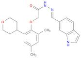 (E)-N'-((1H-Indol-6-yl)methylene)-2-(2-(tetrahydro-2h-pyran-4-yl)-4,6-dimethylphenoxy)acetohydrazide