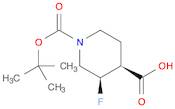 cis-1-(tert-butoxycarbonyl)-3-fluoropiperidine-4-carboxylic acid