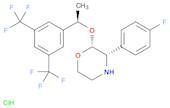 Morpholine,2-[(1R)-1-[3,5-bis(trifluoromethyl)phenyl]ethoxy]-3-(4-fluorophenyl)-,hydrochloride, (2R,3S)-