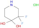 3,3-Difluoropiperidine-4,4-diol hydrochloride