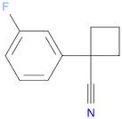 1-(3-fluorophenyl)cyclobutane-1-carbonitrile