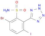 6-Bromo-3-iodo-2-(1h-tetrazol-5-yl)benzenesulfonamide