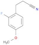 3-(2-fluoro-4-methoxyphenyl)propanenitrile