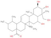 Urs-12-en-28-oic acid, 2,3,6,23-tetrahydroxy-, (2a,3b,4a,6b)-