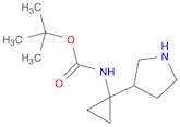 Carbamic acid, [1-(3-pyrrolidinyl)cyclopropyl]-, 1,1-dimethylethyl ester