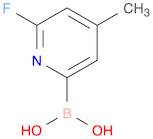 6-Fluoro-4-methylpyridine-2-boronic acid