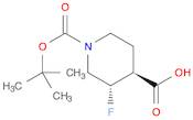 (3,4)-Trans-1-(tert-butoxycarbonyl)-3-fluoropiperidine-4-carboxylic acid