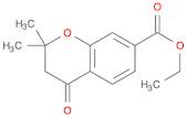 2H-1-Benzopyran-7-carboxylic acid, 3,4-dihydro-2,2-dimethyl-4-oxo-,ethyl ester
