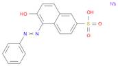2-Naphthalenesulfonic acid, 6-hydroxy-5-(phenylazo)-, monosodium salt
