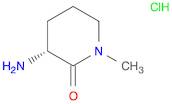(3R)-3-AMINO-1-METHYLPIPERIDIN-2-ONE HCL