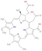 21H,23H-Porphine-7-propanoic acid,3-carboxy-5-(carboxymethyl)-13-ethenyl-18-ethyl-7,8-dihydro-2,8,12,17-tetramethyl-, (7S,8S)-