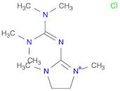 1H-Imidazolium,2-[[bis(dimethylamino)methylene]amino]-4,5-dihydro-1,3-dimethyl-,chloride