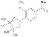 3-Methoxy-4-(tetramethyl-1,3,2-dioxaborolan-2-yl)benzamide