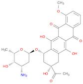 5,12-Naphthacenedione,8-acetyl-10-[(3-amino-2,3,6-trideoxy-a-L-lyxo-hexopyranosyl)oxy]-7,8,9,10-te…