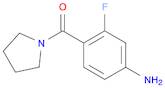 3-fluoro-4-(pyrrolidine-1-carbonyl)aniline