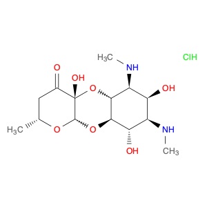 4H-Pyrano[2,3-b][1,4]benzodioxin-4-one,decahydro-4a,7,9-trihydroxy-2-methyl-6,8-bis(methylamino)-,dihydrochloride, (2R,4aR,5aR,6S,7S,8R,9S,9aR,10aS)-