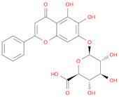 (2S,3S,4S,5R,6R)-6-(5,6-dihydroxy-4-oxo-2-phenylchromen-7-yl)oxy-3,4,5-trihydroxyoxane-2-carboxylic acid