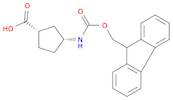 Cyclopentanecarboxylicacid, 3-[[(9H-fluoren-9-ylmethoxy)carbonyl]amino]-, (1S,3R)-