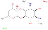 4H-Pyrano[2,3-b][1,4]benzodioxin-4-one,decahydro-4a,7,9-trihydroxy-2-methyl-6,8-bis(methylamino)-,dihydrochloride, pentahydrate,[2R-(2a,4ab,5ab,6b,7b,8b,9a,9aa,10ab)]-