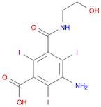 Benzoic acid,3-amino-5-[[(2-hydroxyethyl)amino]carbonyl]-2,4,6-triiodo-
