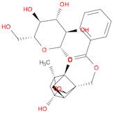 b-D-Glucopyranoside,(1aR,2S,3aR,5R,5aR,5bS)-5b-[(benzoyloxy)methyl]tetrahydro-5-hydroxy-2-methyl-2,5-methano-1H-3,4-dioxacyclobuta[cd]pentalen-1a(2H)-yl