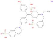 Benzenemethanaminium,N-ethyl-N-[4-[[4-[ethyl[(3-sulfophenyl)methyl]amino]phenyl](4-hydroxy-2-sulfophenyl)methylene]-2,5-cyclohexadien-1-ylidene]-3-sulfo-, inner salt,disodium salt