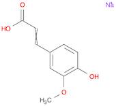 2-Propenoic acid, 3-(4-hydroxy-3-methoxyphenyl)-, monosodium salt