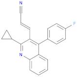 2-Propenenitrile, 3-[2-cyclopropyl-4-(4-fluorophenyl)-3-quinolinyl]-, (2E)-