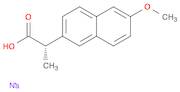 2-Naphthaleneacetic acid, 6-methoxy-a-methyl-, sodium salt, (aS)-