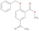 Benzoic acid, 5-acetyl-2-(phenylmethoxy)-, methyl ester