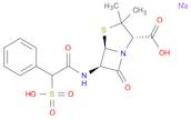4-Thia-1-azabicyclo[3.2.0]heptane-2-carboxylic acid,3,3-dimethyl-7-oxo-6-[(phenylsulfoacetyl)amino]-, disodium salt,(2S,5R,6R)-