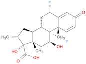 Androsta-1,4-diene-17-carboxylic acid,6,9-difluoro-11,17-dihydroxy-16-methyl-3-oxo-, (6a,11b,16a,17a)-